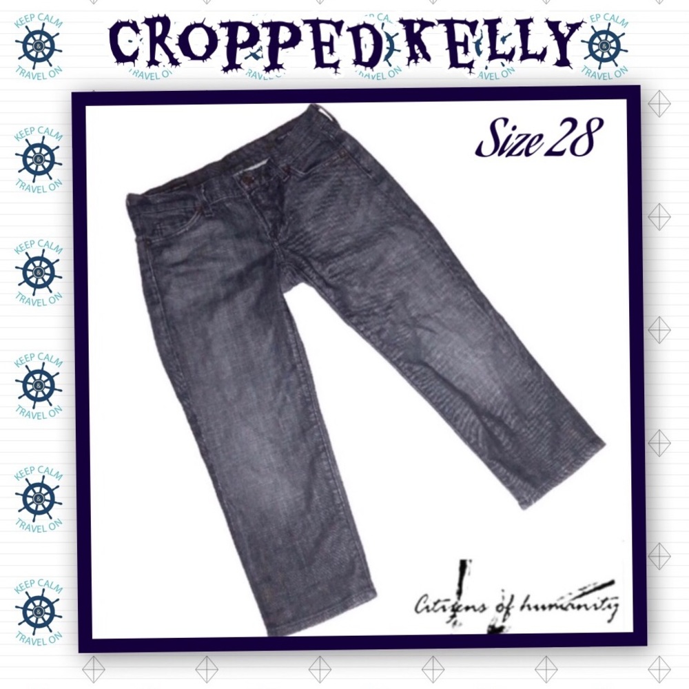 EUC DARK WASHED CROPPED KELLY COH SKINNY JEAN